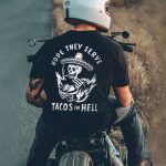 Tacos in hell back print t-shirt