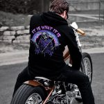 It's What It Is Skull Printed Men's Hoodie